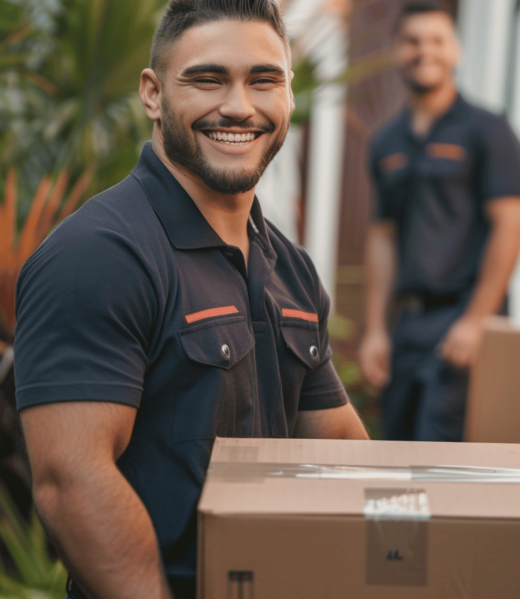 a mover carrying a box